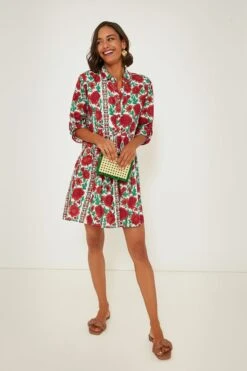 Exclusive Pink Dijon Deauville Mini Dress