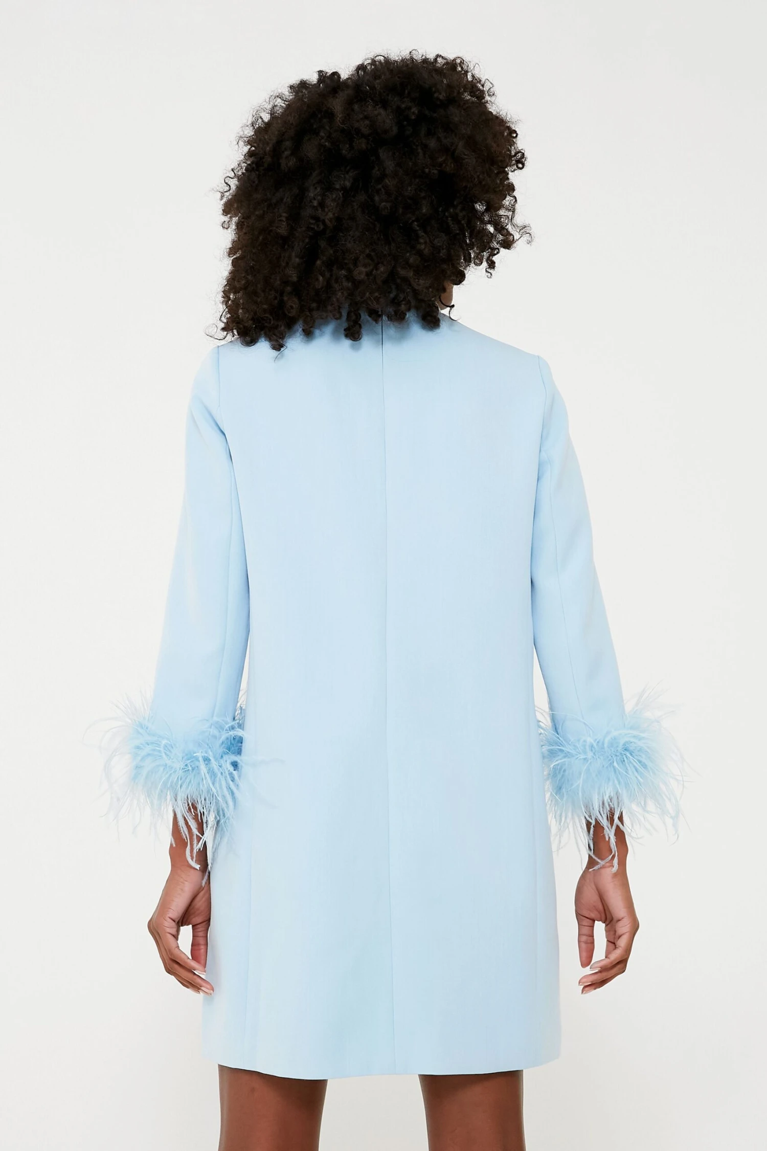 Light Blue Feather Mod Ellie Dress - Image 4