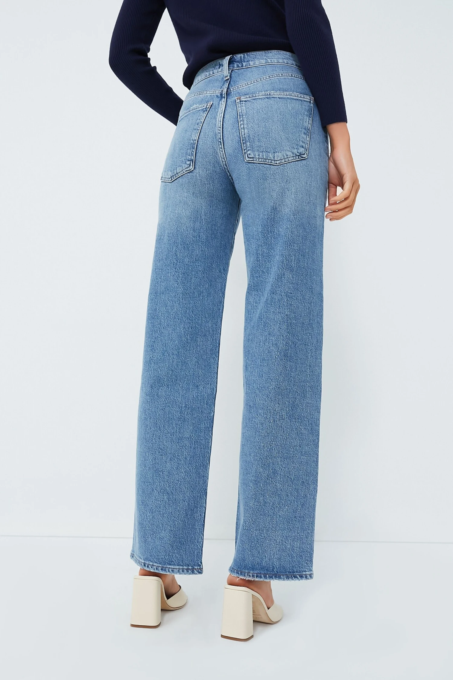 AGOLDE Flash Harper Mid Rise Wide Leg Straight - Image 4