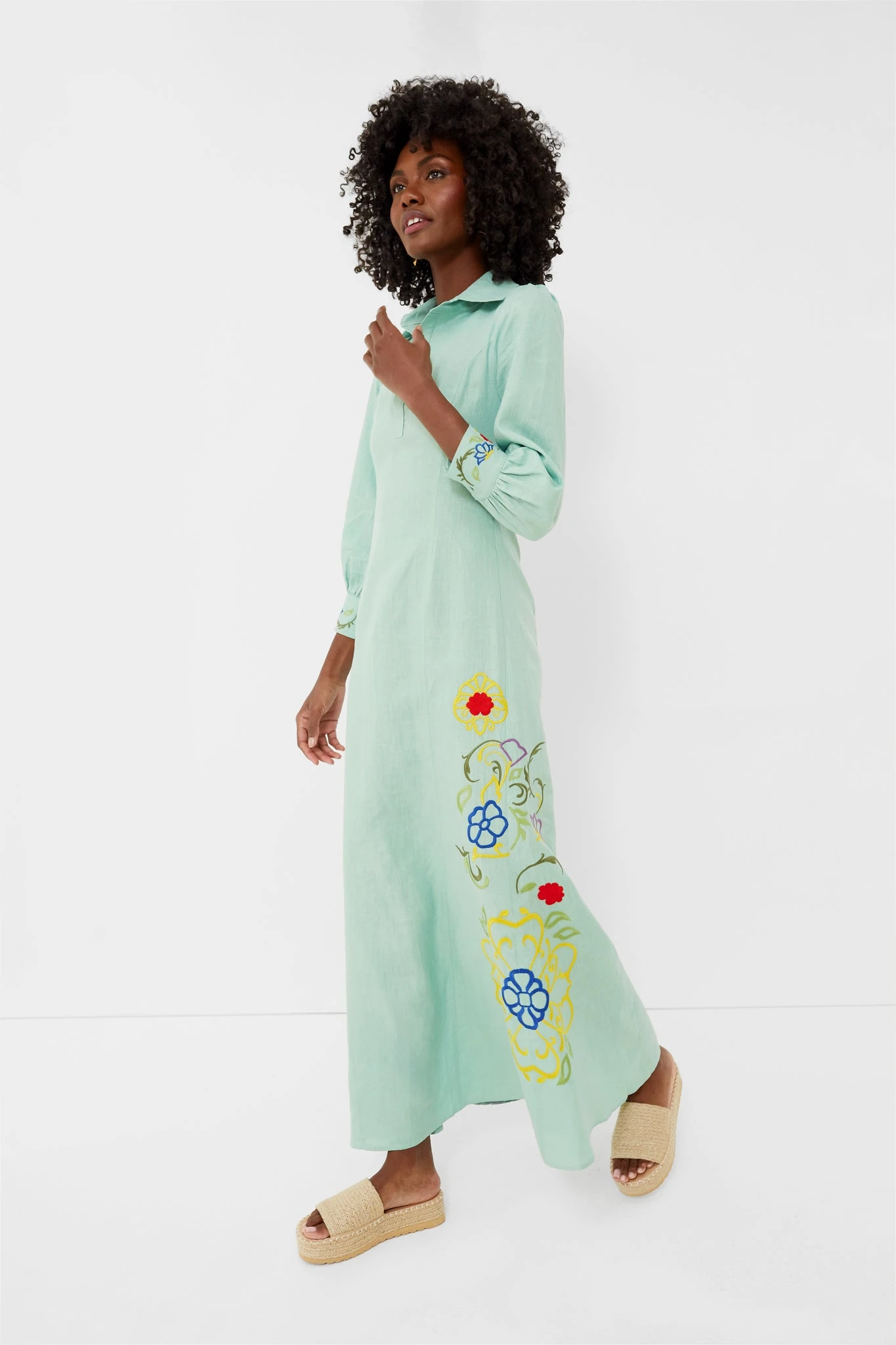 Sage Leaf Fatma Maxi Dress - Image 3