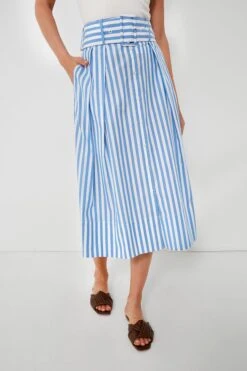 Staud Sea Stripe Kingsley Skirt