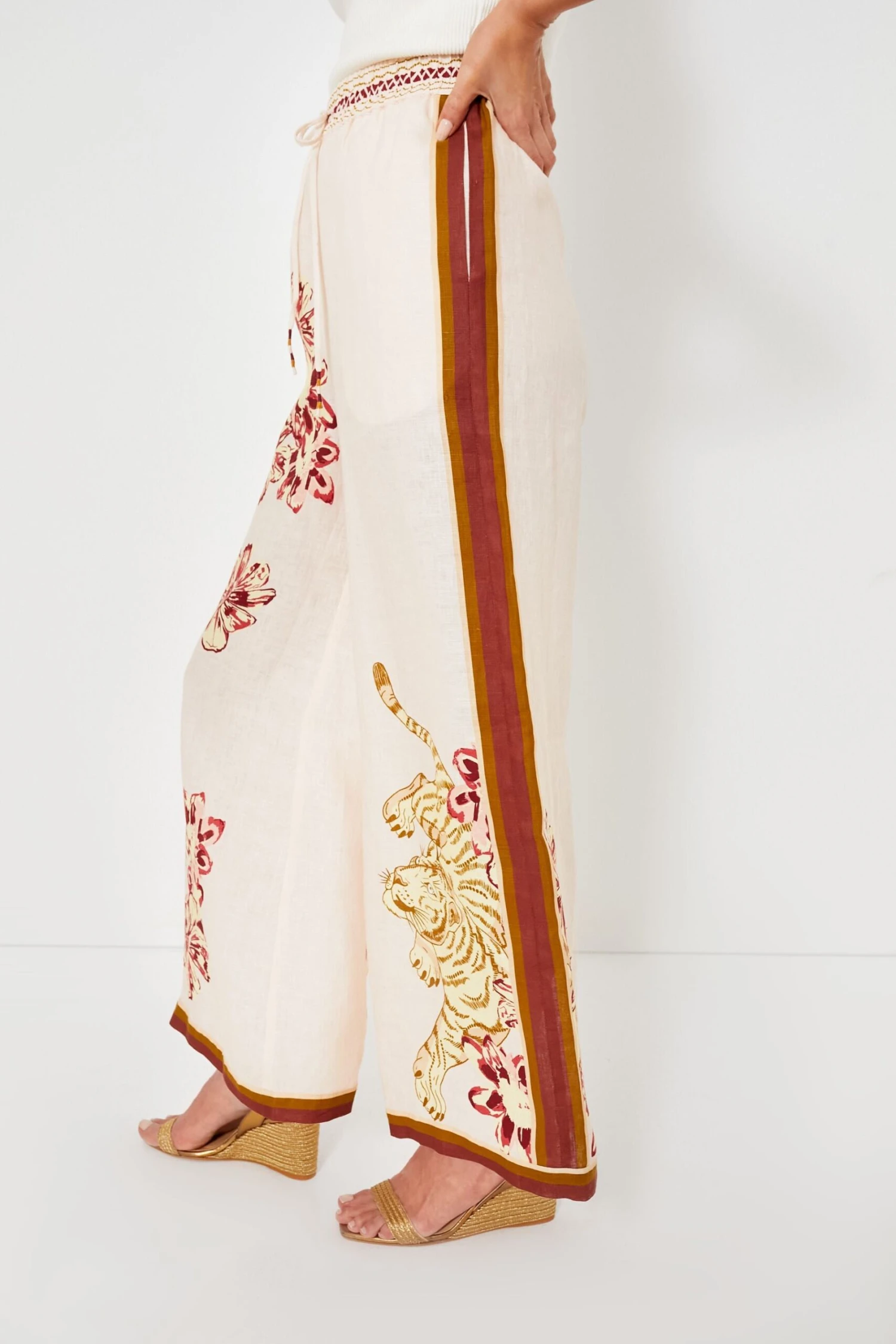 Flower Tiger Nude Pant - Image 3