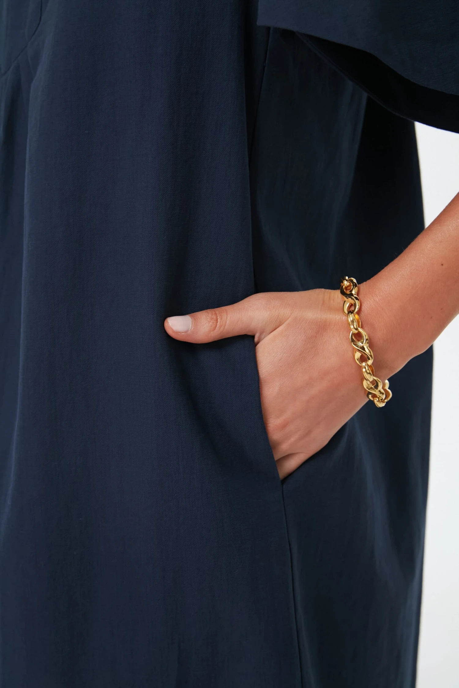 Deep Navy Finley Flutter Sleeve Dress - Image 6