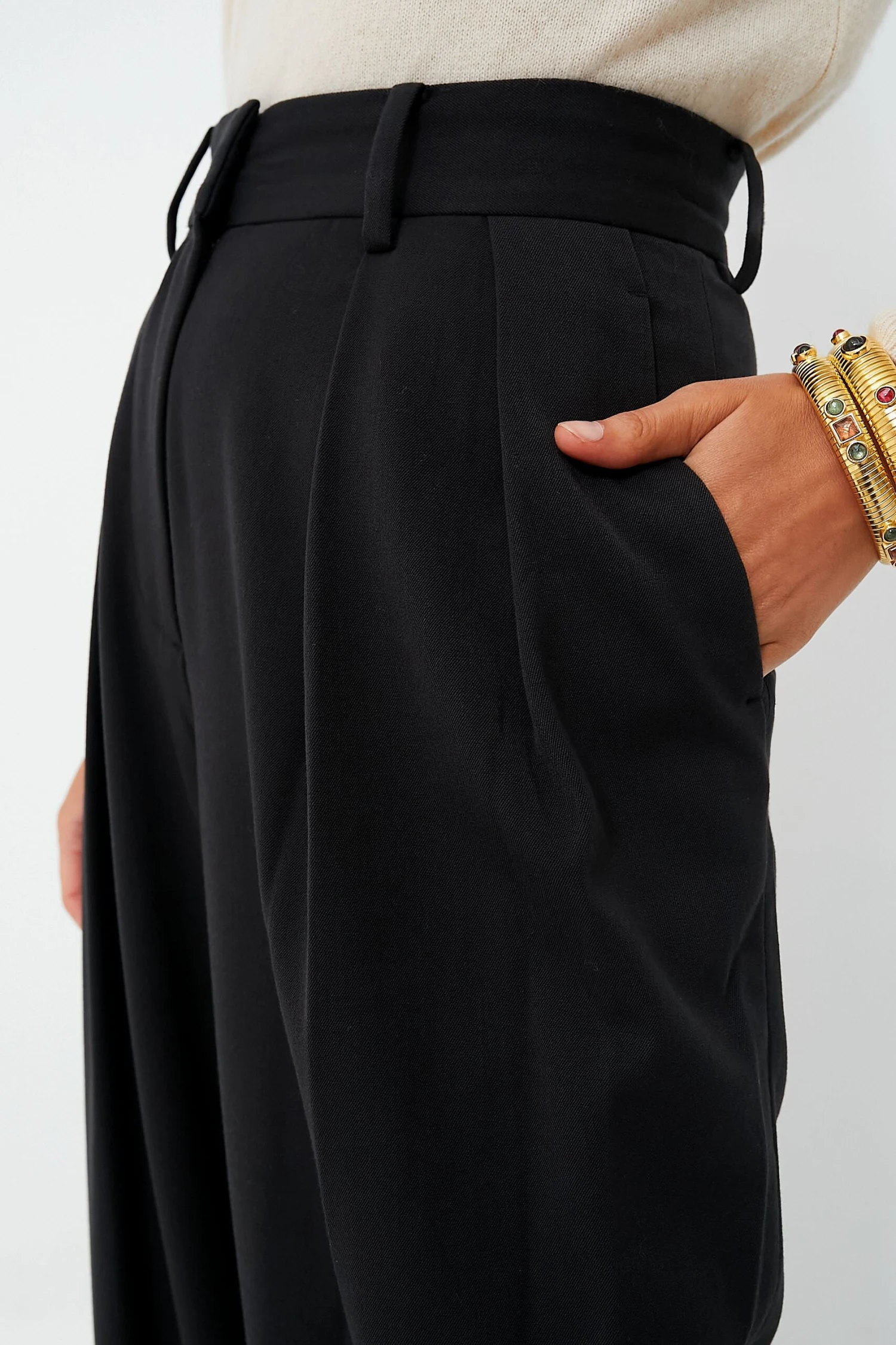 Staud Black Luisa Pant - Image 5