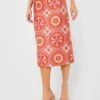 Sun Jacquard Pencil Skirt
