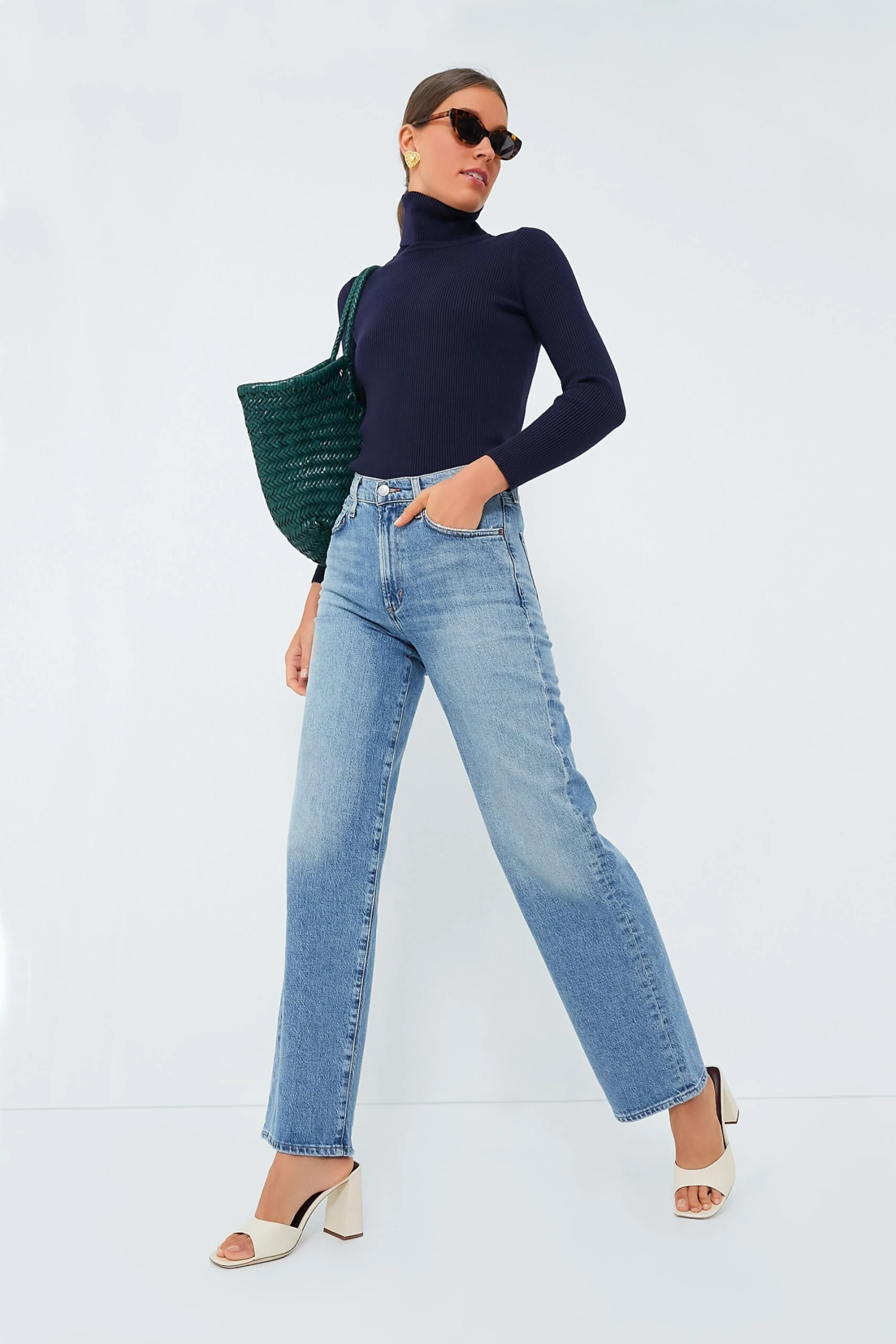 AGOLDE Flash Harper Mid Rise Wide Leg Straight - Image 6