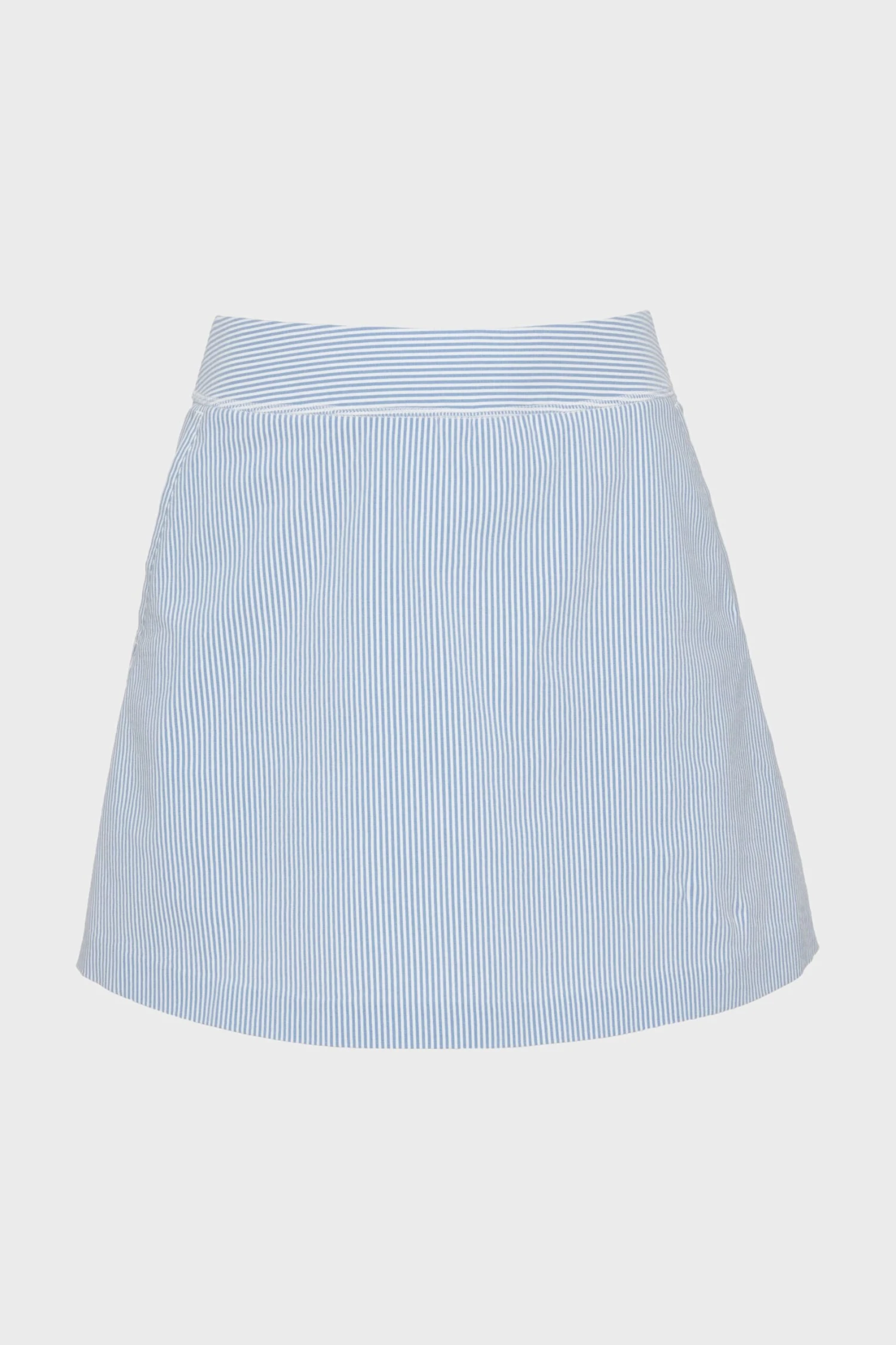 Blue Seersucker 16 Inch Winefred Golf Skirt - Image 7