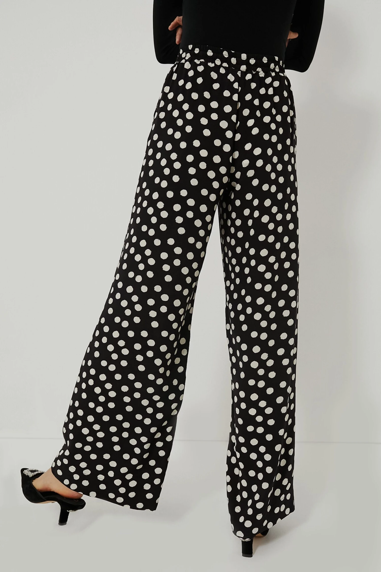 Painterly Dots Black Sharon Pants - Image 4