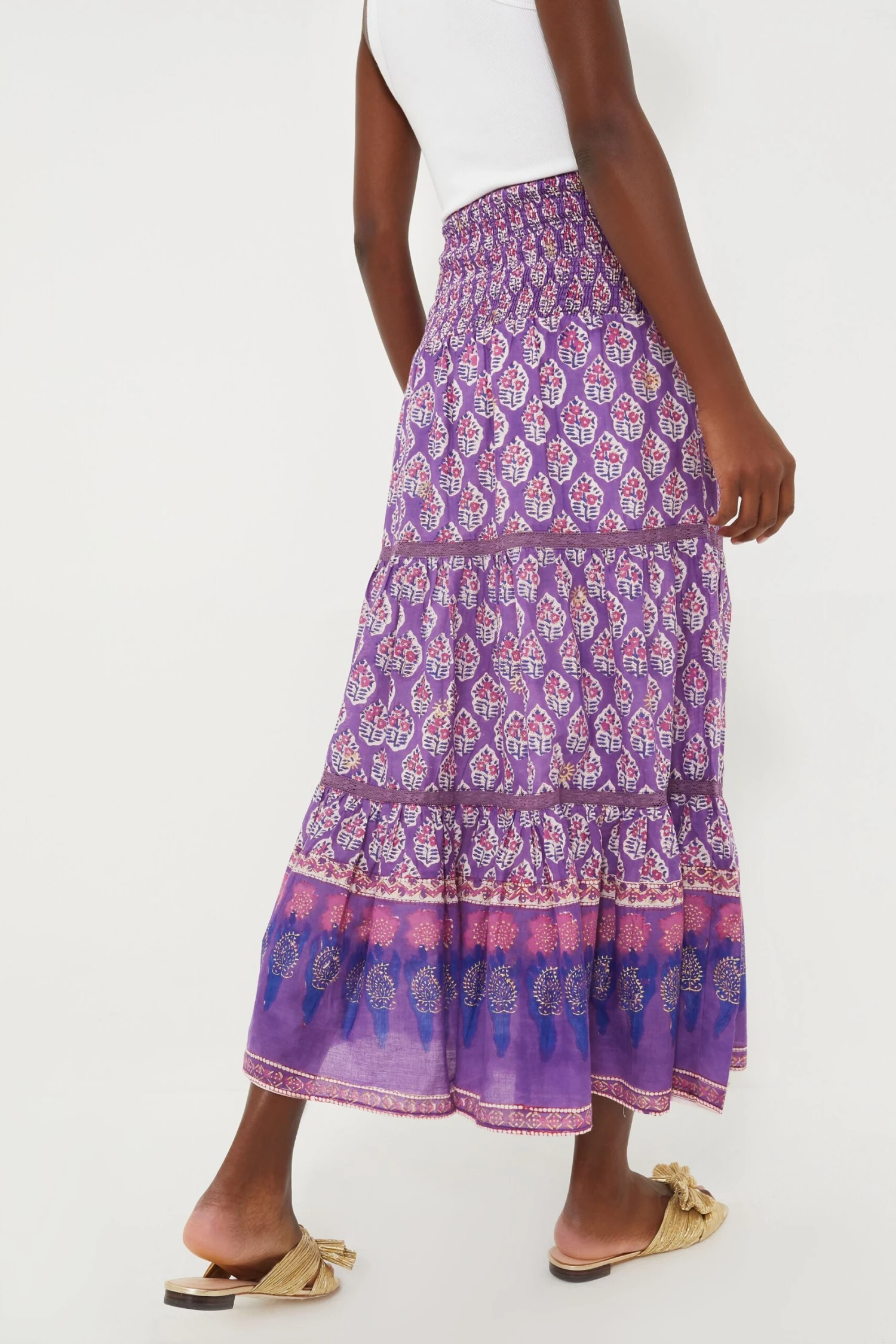 Purple Print Mandy Maxi Skirt - Image 4