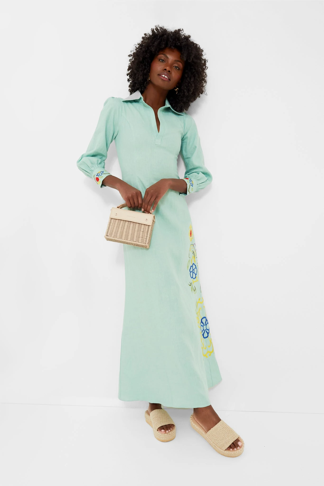 Sage Leaf Fatma Maxi Dress - Image 2