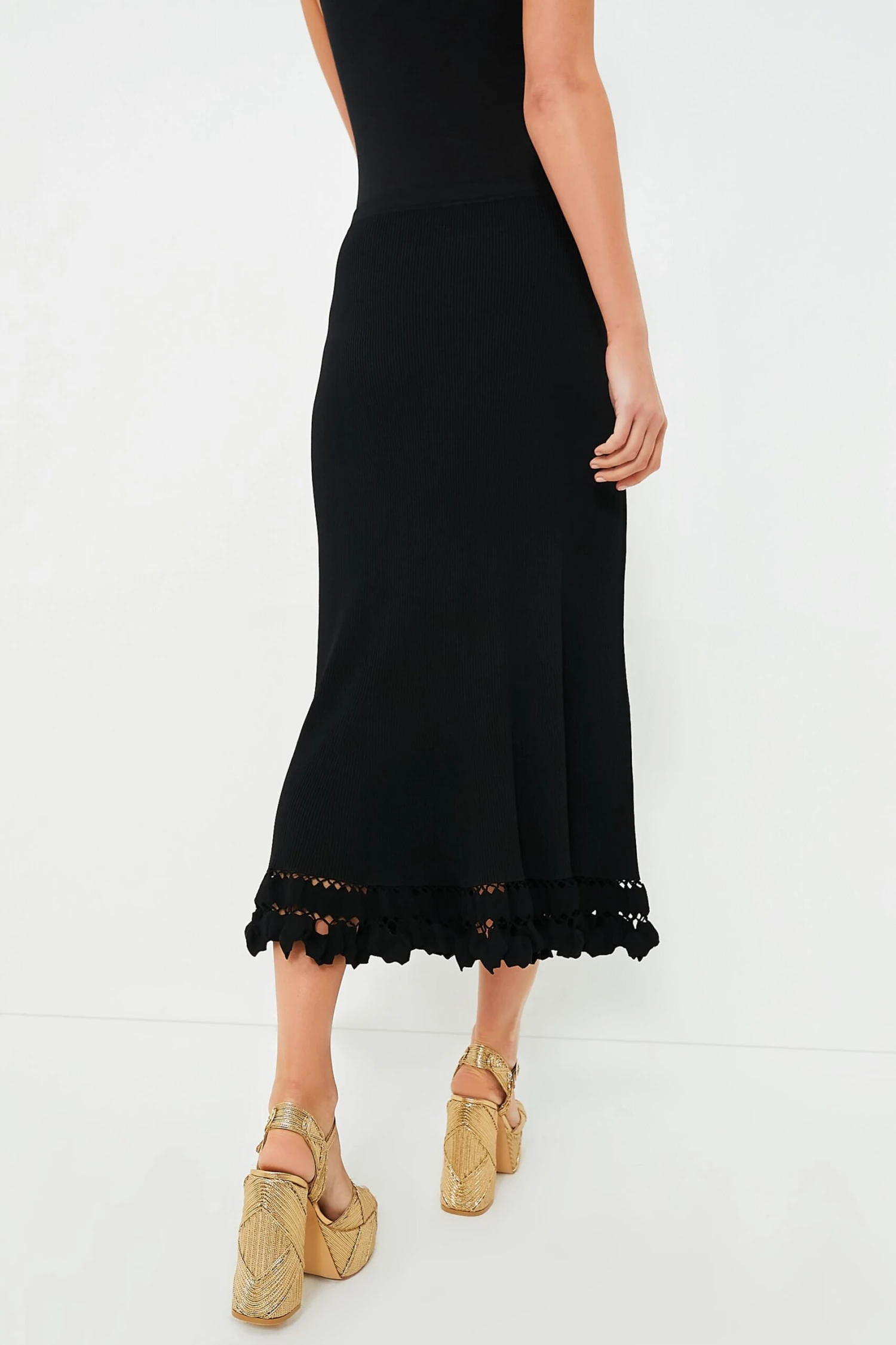 ULLA JOHNSON Noir Ayla Skirt - Image 4