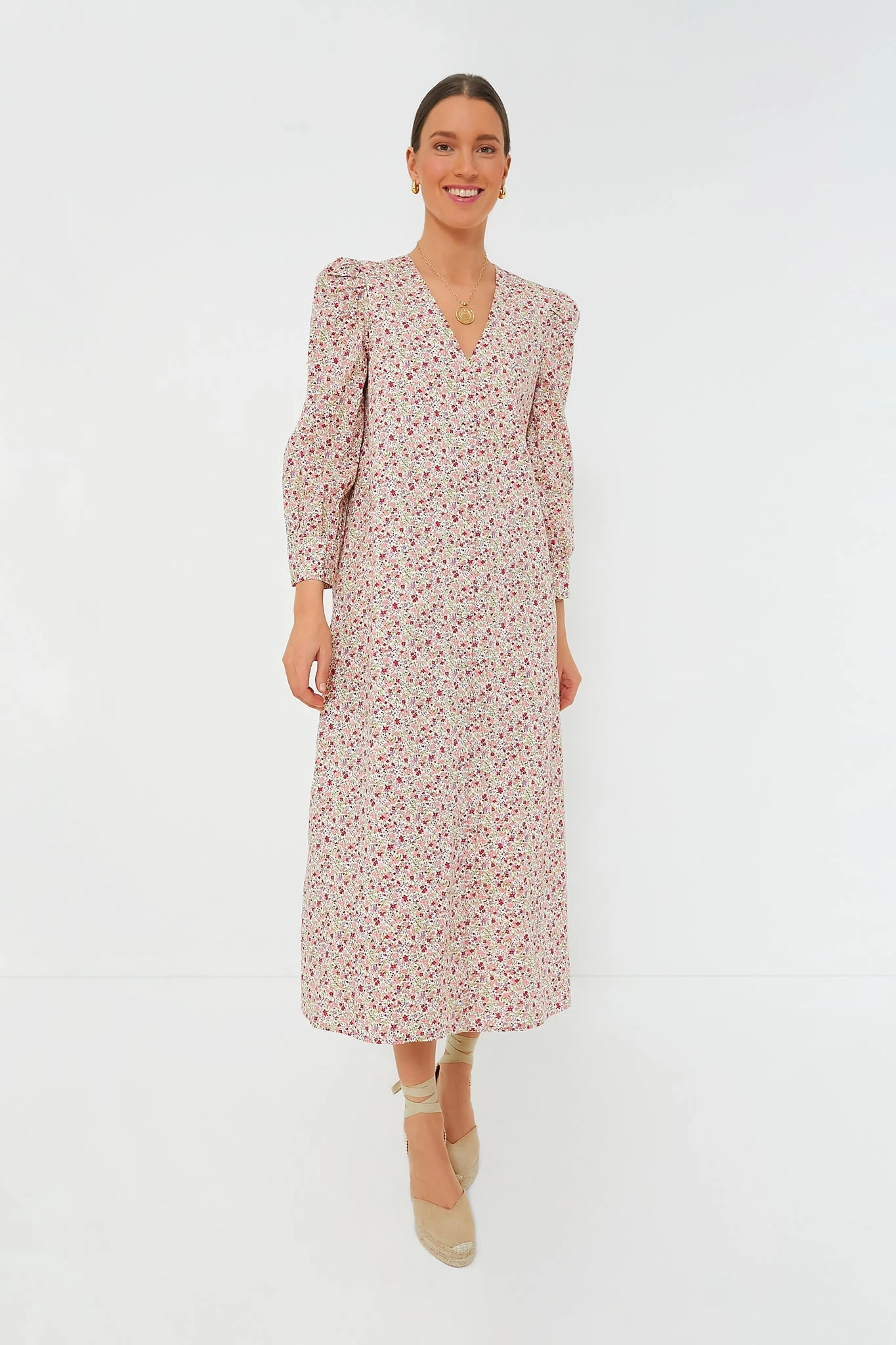 Pink Floral Nellie Maxi Dress - Image 2