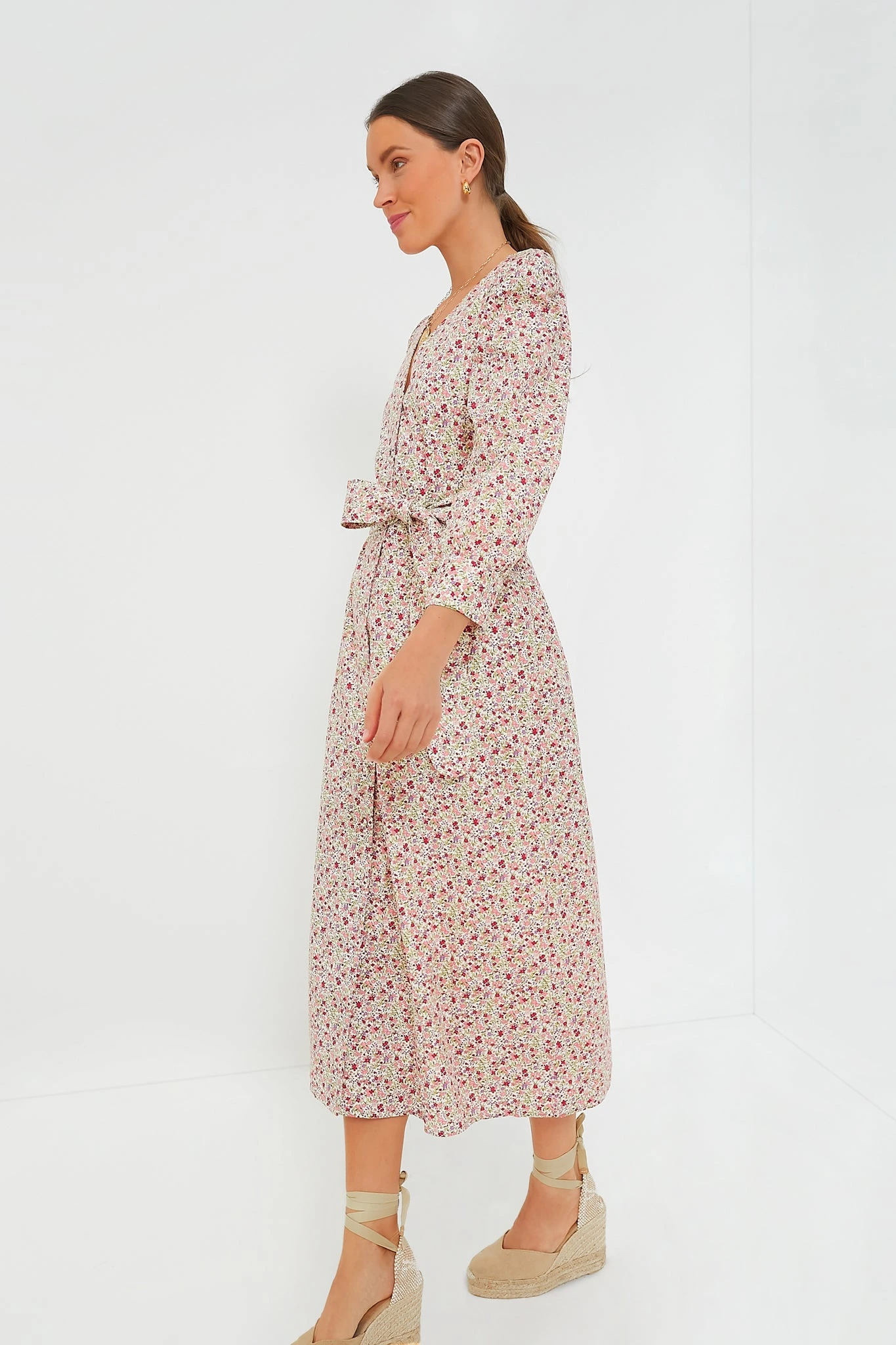 Pink Floral Nellie Maxi Dress - Image 3