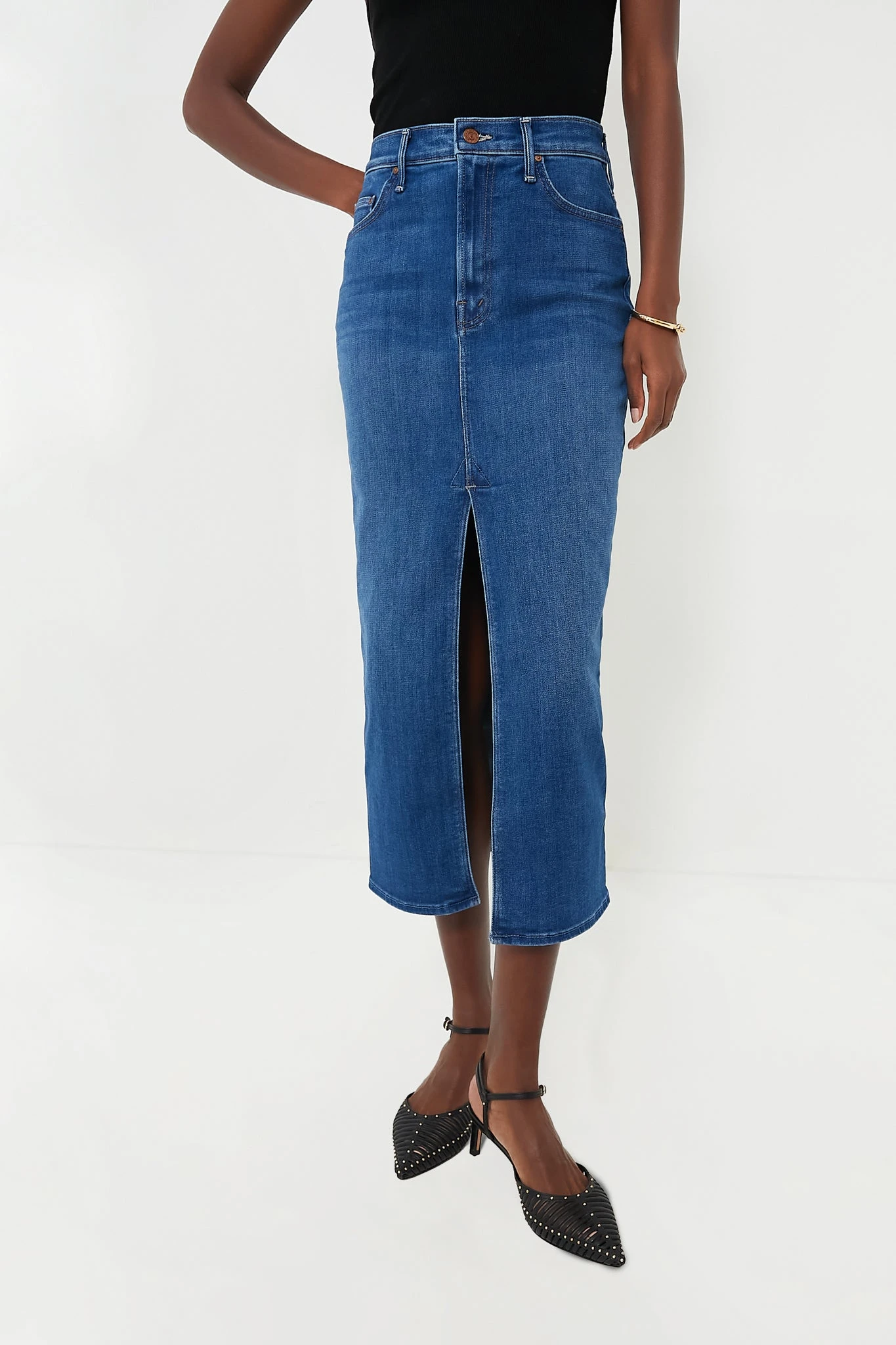 MOTHER How Are Hue? The Reverse Pencil Pusher Skirt