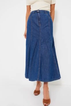Marella Blue Jean Edera Skirt