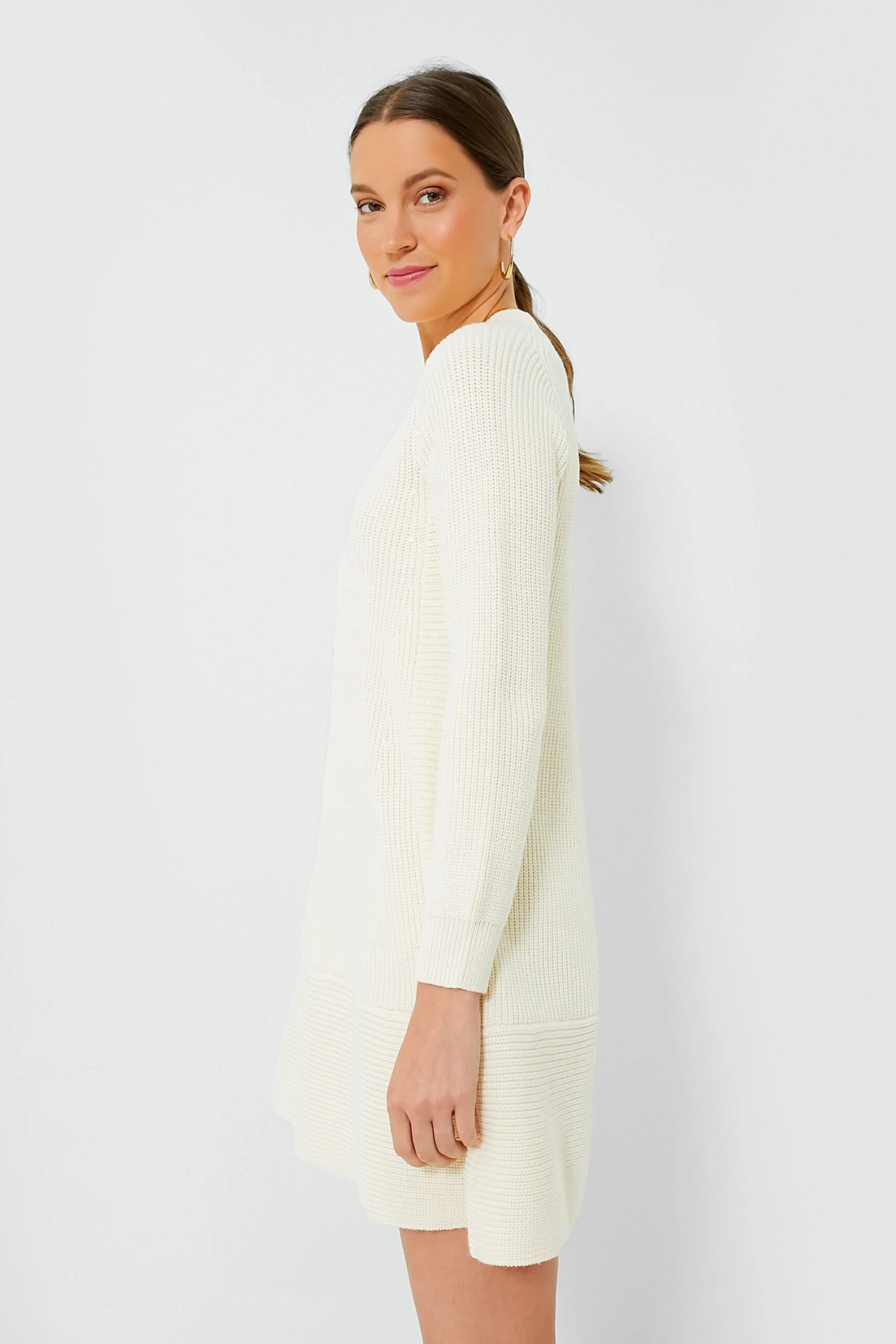 Cream Ainsley Knit Dress - Image 3