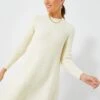 Cream Ainsley Knit Dress