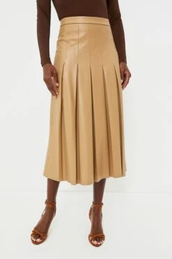 Veronica Beard Khaki Herson Skirt
