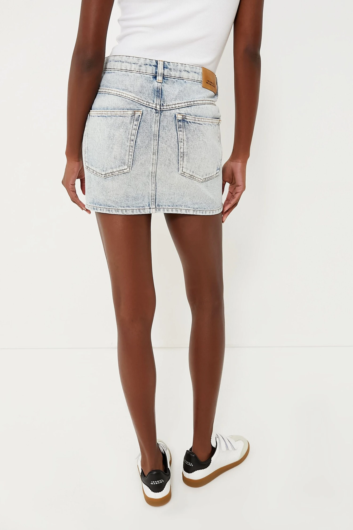 Isabel Marant Etoile Light Blue Denim Vesna Skirt - Image 4