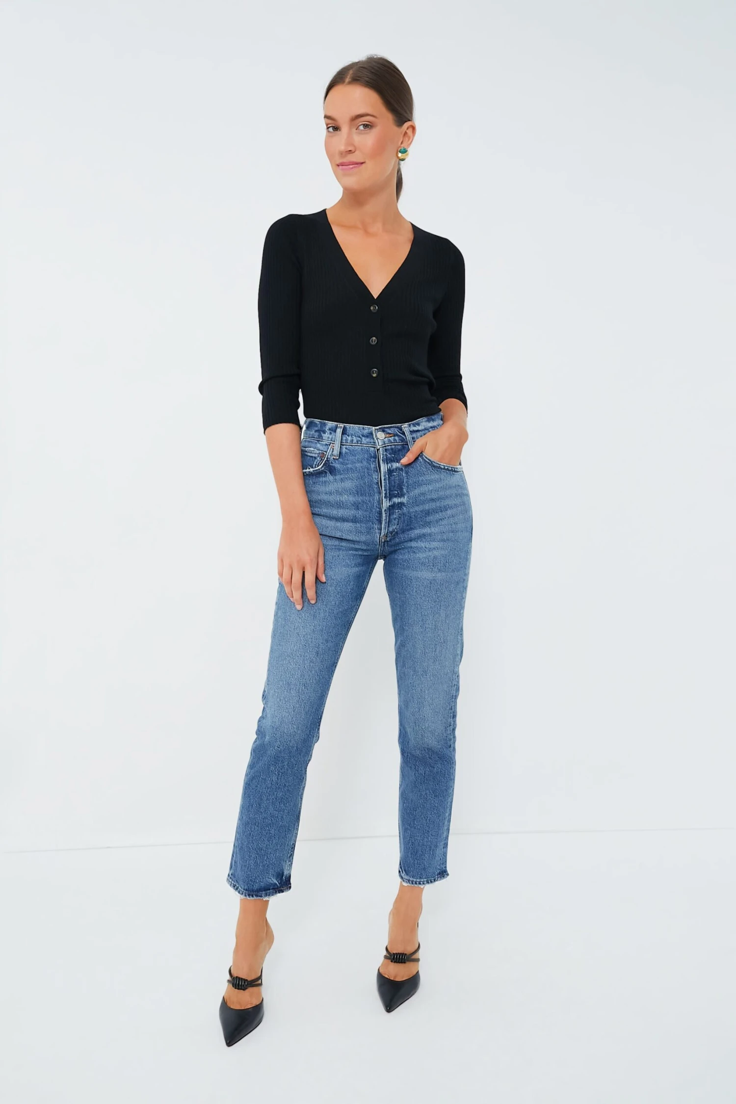 AGOLDE Moor Riley Long High Rise Straight - Image 6