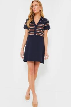 Midnight Cacao Wright Polo Dress