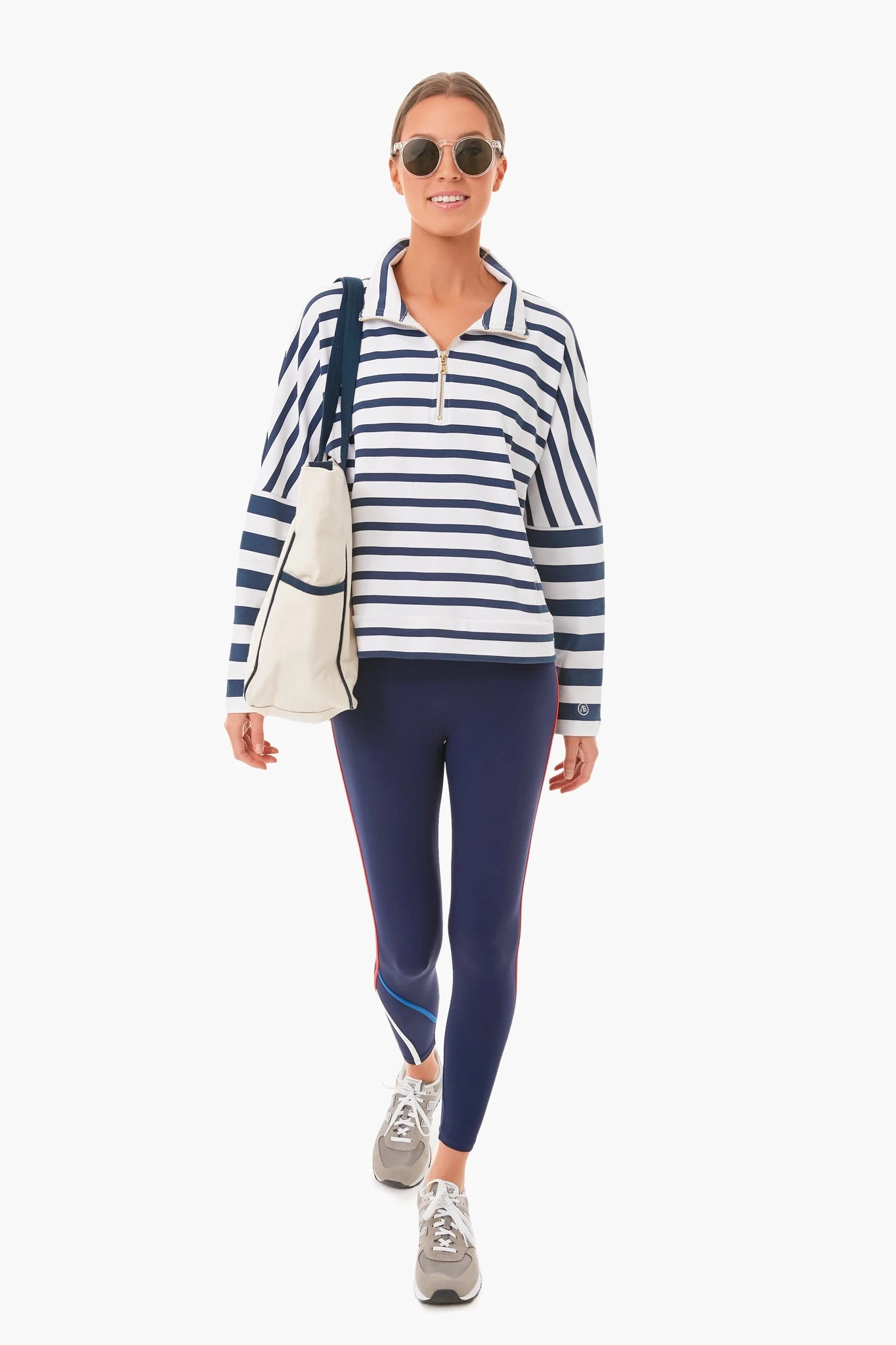 Navy Stripe Pine Legging - Image 2