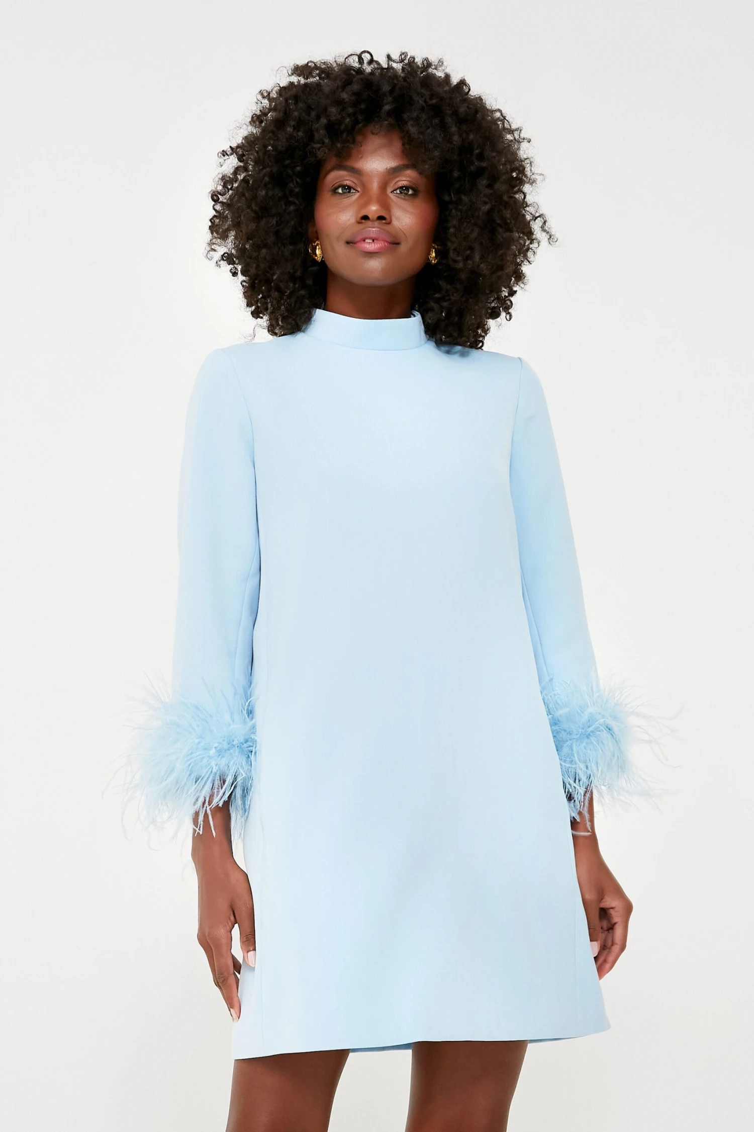 Light Blue Feather Mod Ellie Dress - Image 2