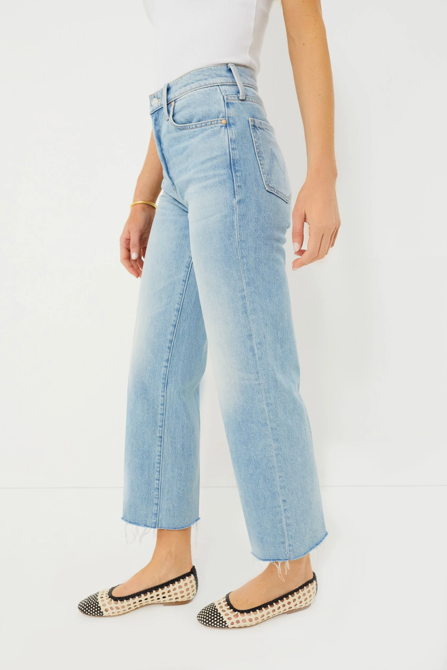 MOTHER I'm With The Band The Rambler Zip Ankle Fray - Image 3