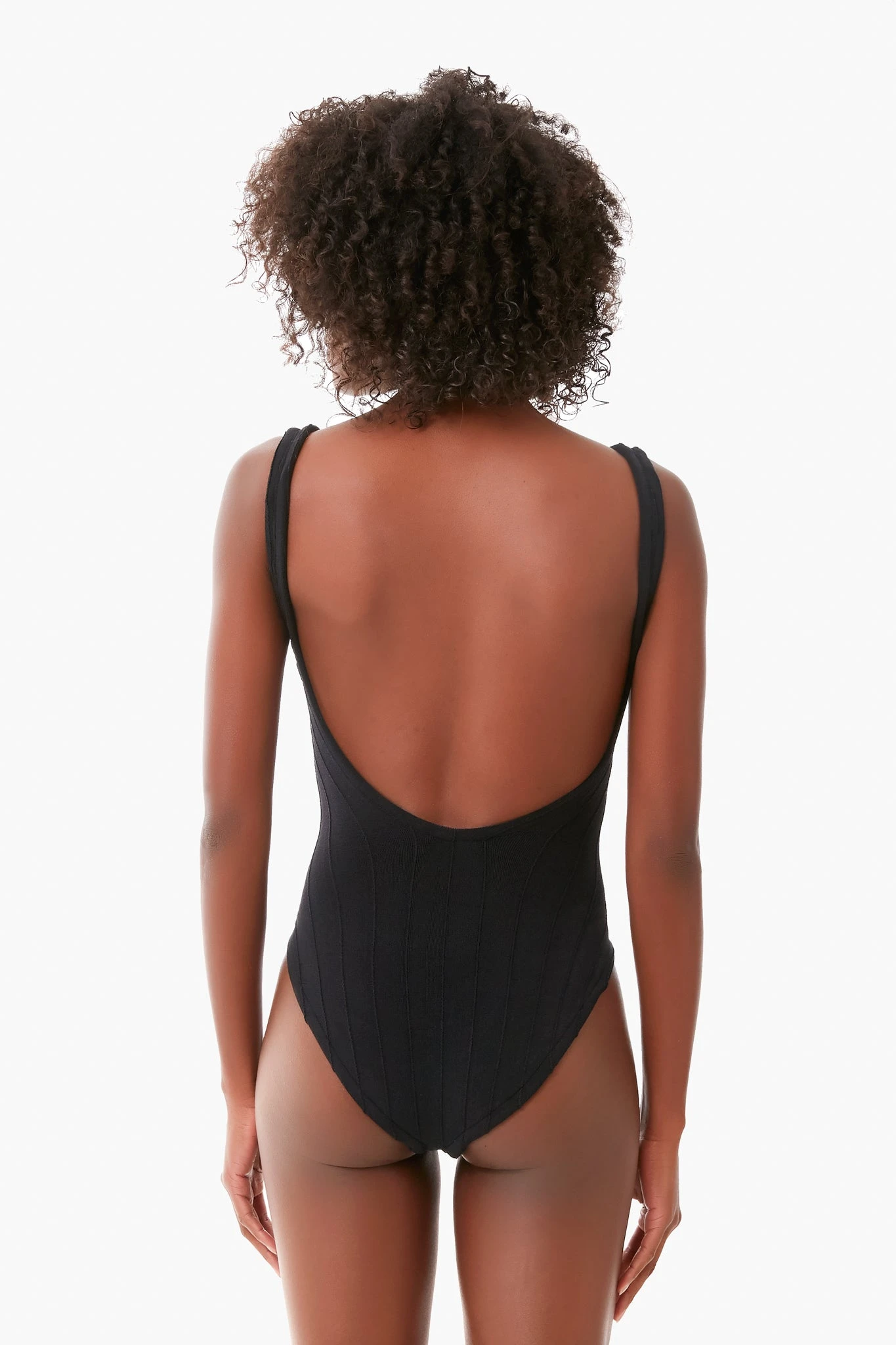 Black Nile Square Neck One Piece - Image 4