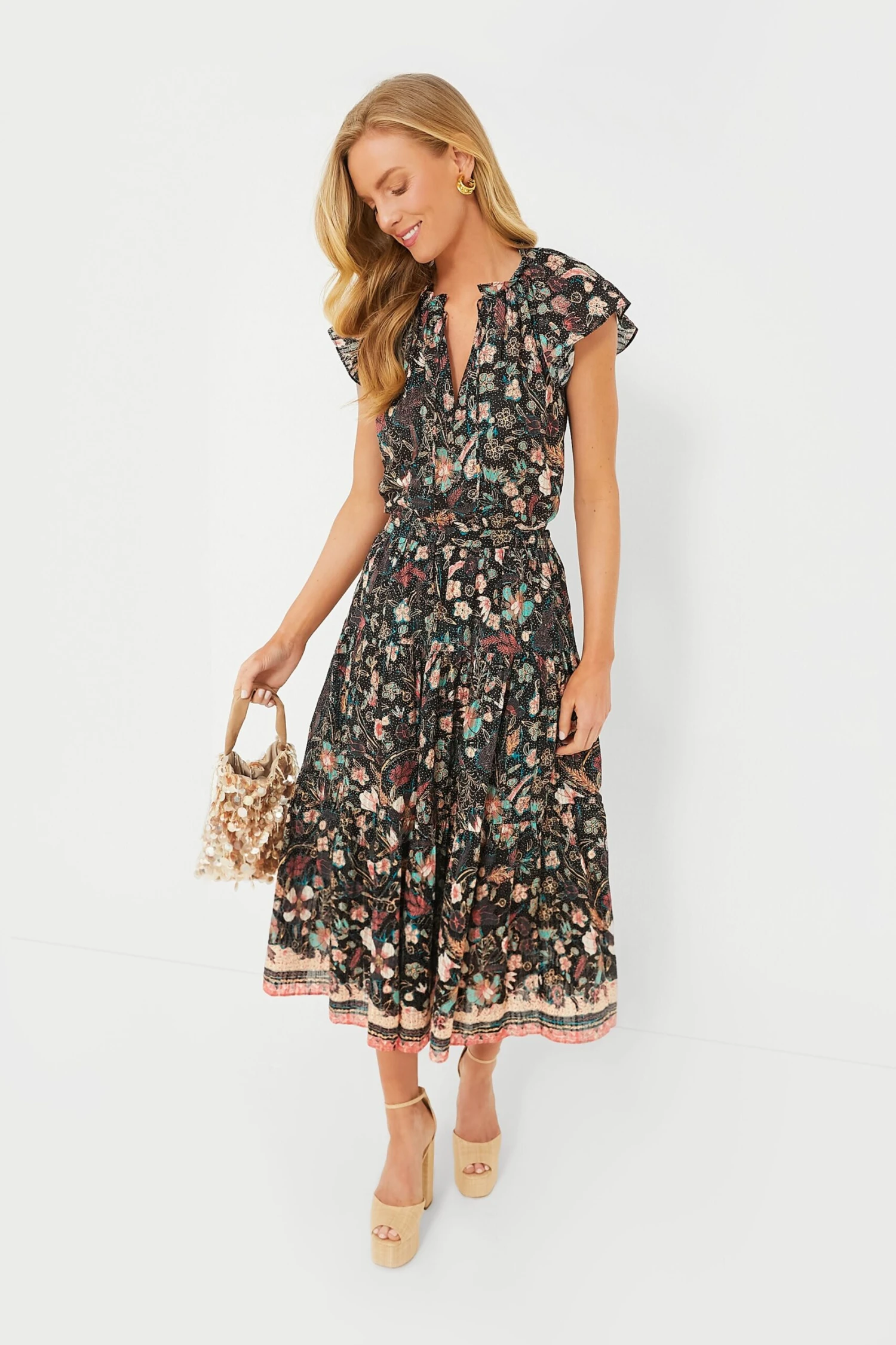 ULLA JOHNSON Obsidian Botanica Cambrie Skirt - Image 2