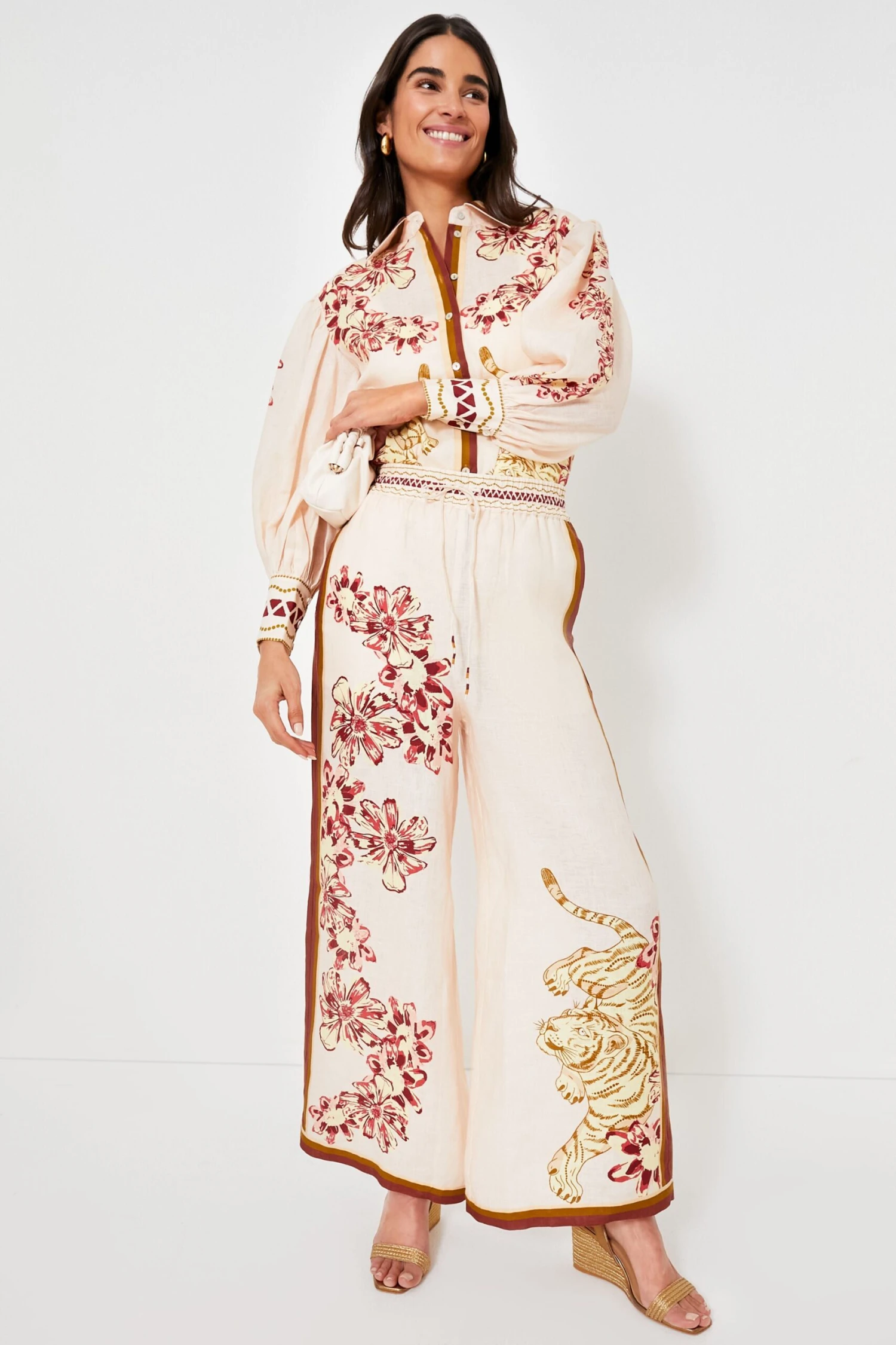 Flower Tiger Nude Pant - Image 2