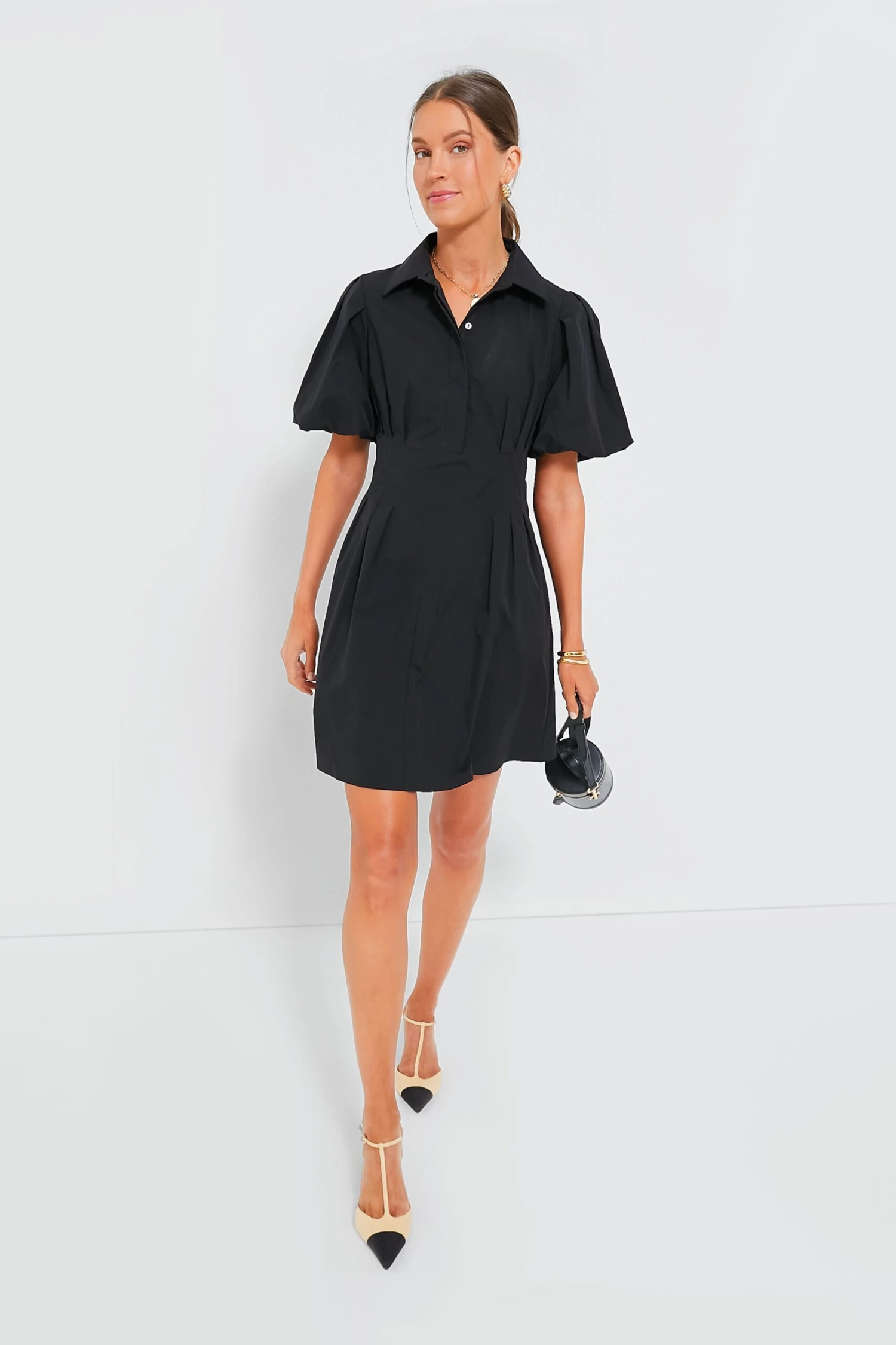 Black Mini Delaney Dress - Image 6